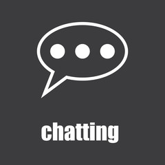 Fototapeta premium chatting icon