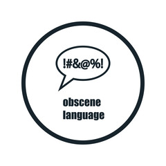 obscene language icon
