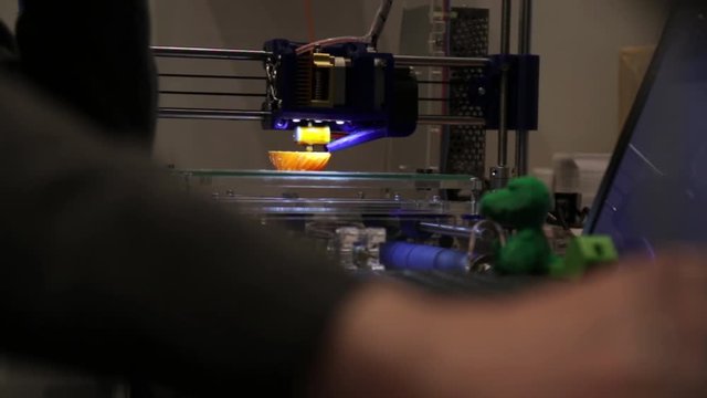 3D printer in a modern office