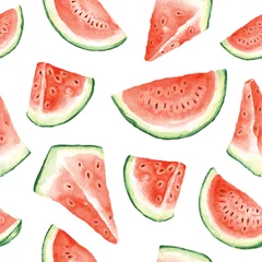 Wall murals Watermelon Seamless watermelon pattern