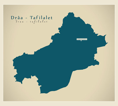 Modern Map - Draa - Tafilalet MA