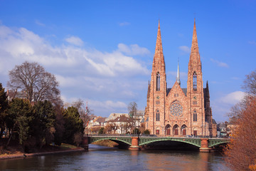 Fototapeta na wymiar Церковь Святого Павла, Страсбург