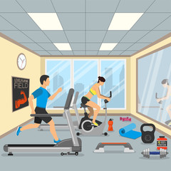 Fototapeta premium Fitness and Gym Concept