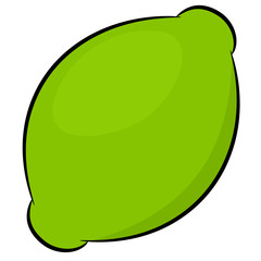 Cartoon lime