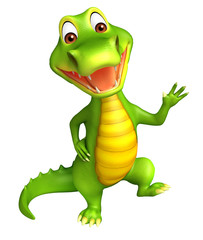 cute Aligator cartoon character
