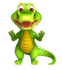 cute Aligator cartoon character