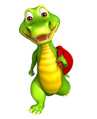 Fototapeta na wymiar cute Aligator cartoon character