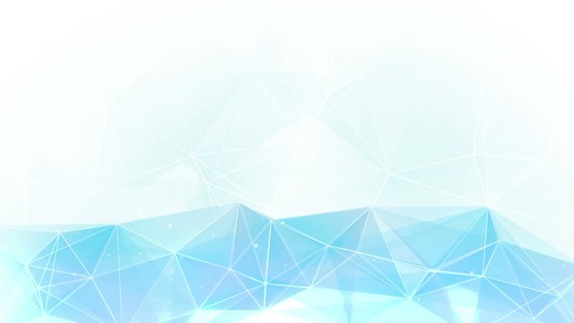 light blue polygon background. Computer generated seamless loop abstract animation. 4k (4096x2304)
