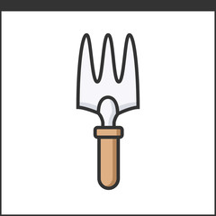 Garden cultivator icon