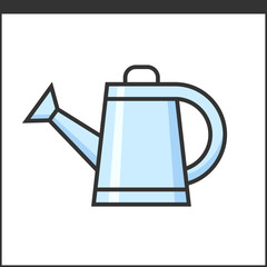 Garden watering pot icon