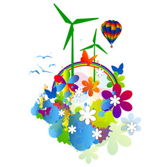 primavera, estate, fiori, sfondo