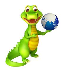 cute Aligator cartoon character