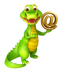 cute Aligator cartoon character