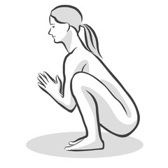 Garland Malasana Yoga Pose