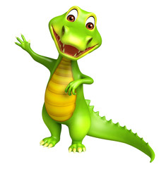 cute Aligator cartoon charcter