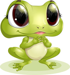 beautiful frog with big eyes © andryuha1981