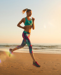 Joggen am Meer