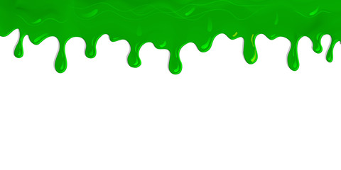 flowing paint green