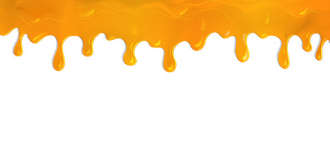 flowing paint orange