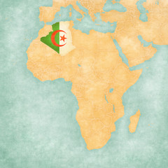 Map of Africa - Algeria
