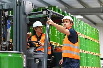 Teamwork - Workers in logistics