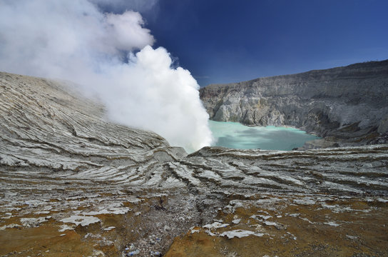 Ljen volcano, East Java, Indonesia