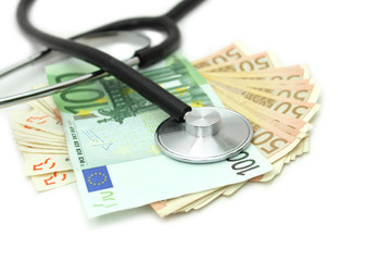 Stethoscope and money