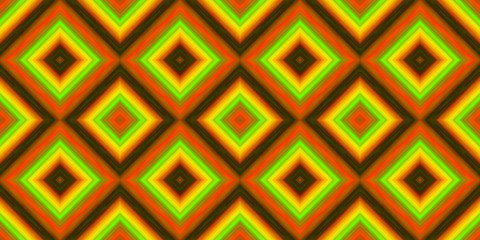 squares of blended stripes of paint in shades of orange, green, yellow and red (seamless texture)