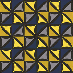 Vector modern seamless colorful geometry floral pattern, color abstract geometric background, pillow multicolored print, retro texture, hipster fashion design