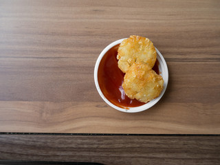 junk food american breakfast potato fried hash brown unhealthy