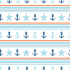 Nautical seamless pattern.