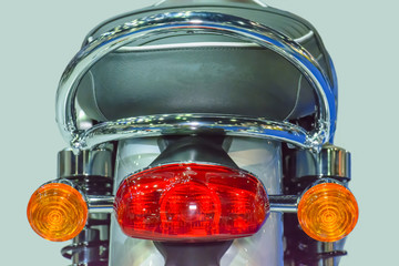 The motorcycle rear lights