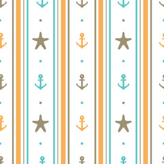 Nautical seamless pattern.