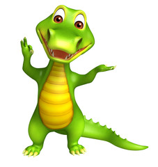 cute Aligator cartoon charcter
