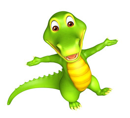 cute Aligator cartoon charcter