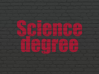 Obraz premium Science concept: Science Degree on wall background