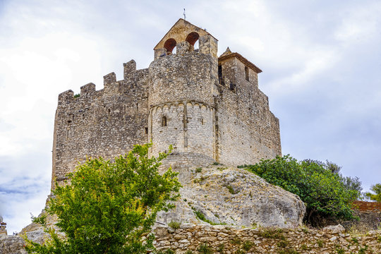 Medieval stone castle of Calafell Spain