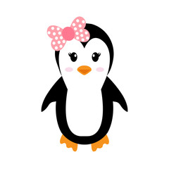Fototapeta premium penguin girl