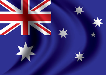 Vector image of Australia Flag
