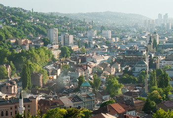 Sarajevo vue d'en haut, Bosnie-Herzégovine