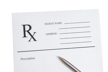 Prescription form isolated on white © RomanR
