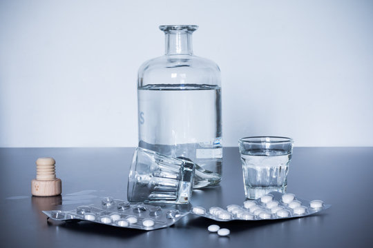 Tabletten und Alkoholmissbrauch
