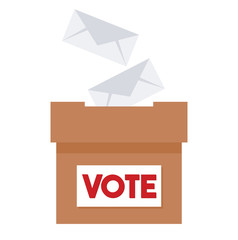 Voting box, Election concept