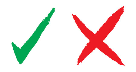 Hand drawn check marks
