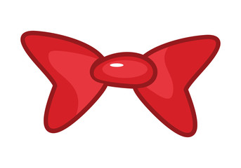 Cartoon bow vector isolated