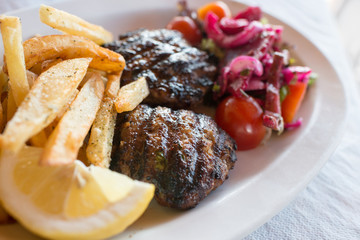 Greek food, Korfu, Greece