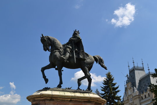 Statue of the Stephen the Great, Iasi, Romania, eastern Europe