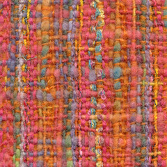 Detail of colorful mohair woven shawl