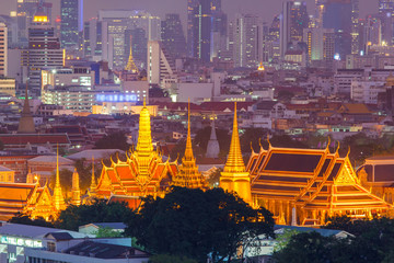 Grand Palace at twilight Bangkok, Thailand