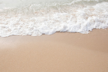 Fototapeta na wymiar Sea wave on the beach